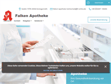 Tablet Screenshot of falken-apotheke-kohlscheid-app.de
